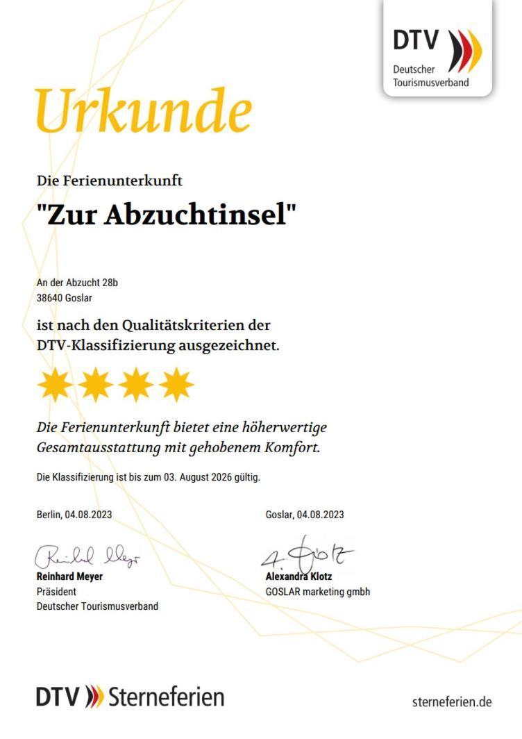 Ferienhaus Zur Abzuchtinsel 戈斯拉尔 外观 照片